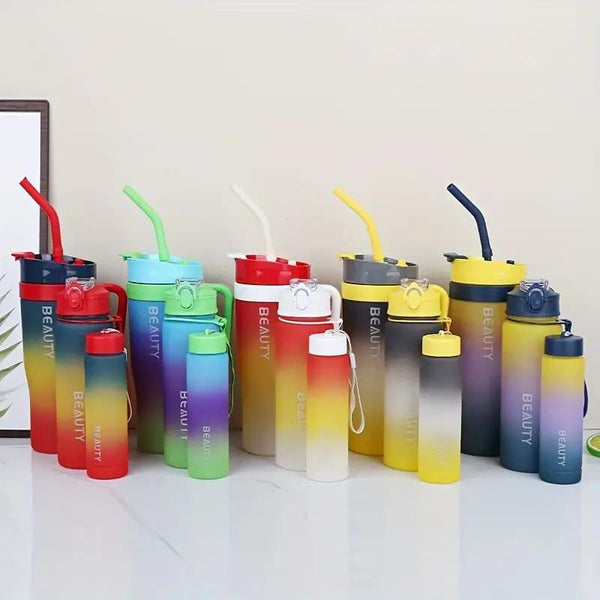 Leak-Proof Gradient Water Bottles Set